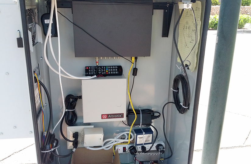 Video surveillance wiring.