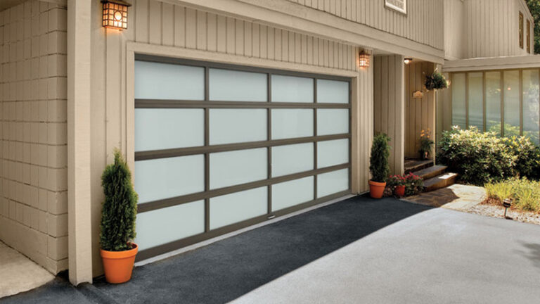 Residential garage door.