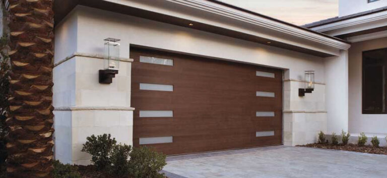 Residential garage door.