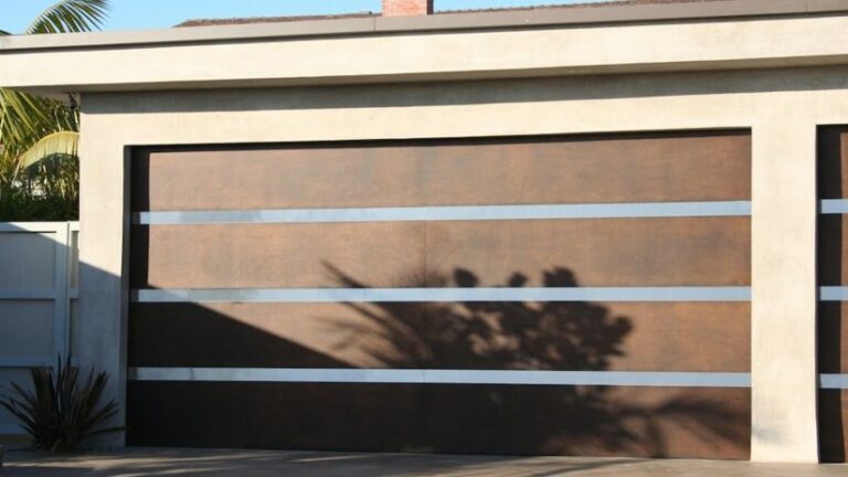 Residential garage door.