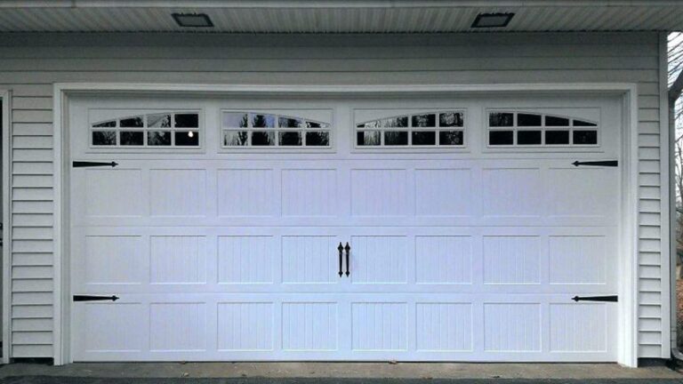 Residential garage door.