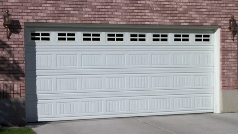 Residential garage door.
