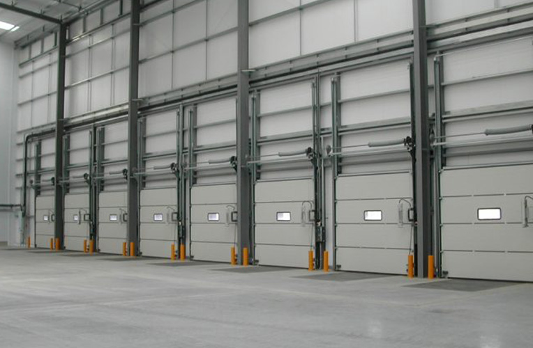 Row of overhead doors.