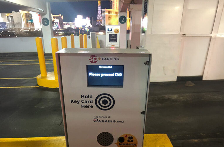 Parking pay station.